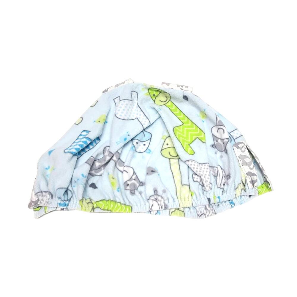 Car seat cover canopy Handmade fleece giraffe elephant warm winter